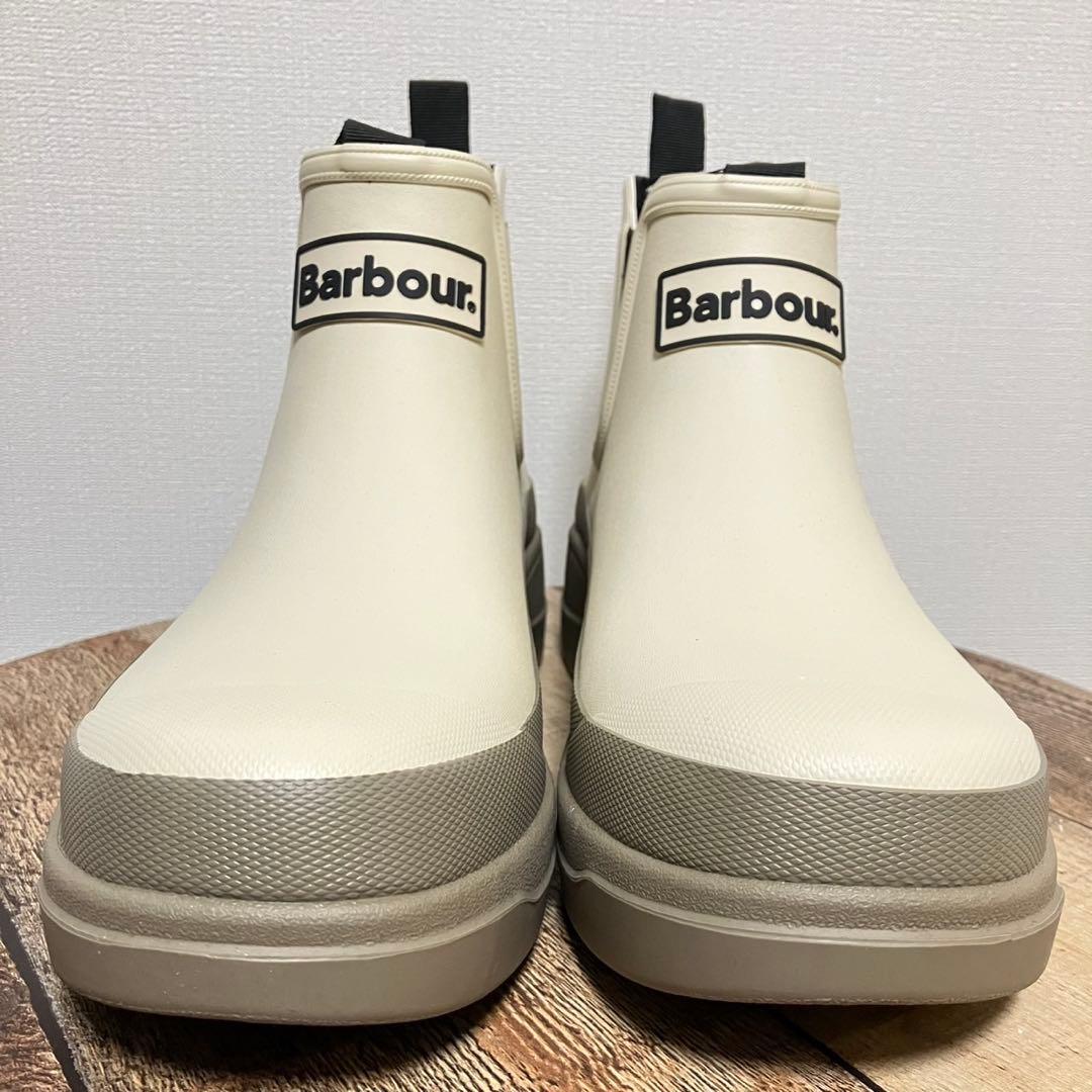 Barbour Nimbus チェルシー サイドゴア レインブーツ ベージュ