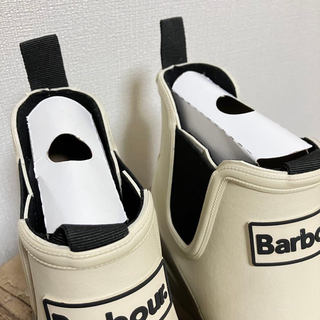 Barbour Nimbus チェルシー サイドゴア レインブーツ ベージュ