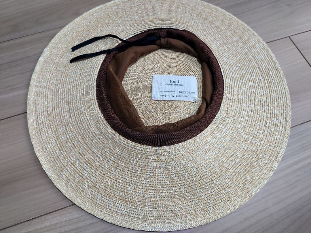 tocit　トチエット　sheer hat　ブラウン