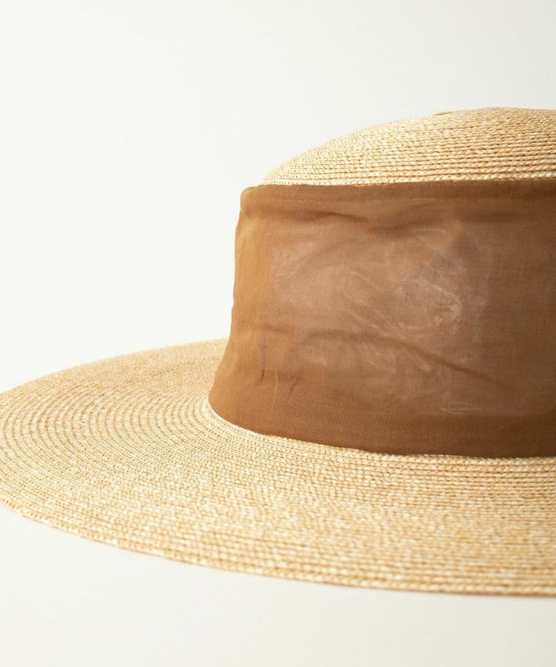 tocit　トチエット　sheer hat　ブラウン