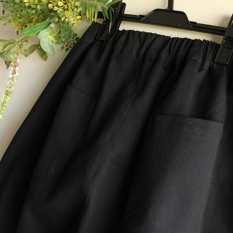 【HAND-MADE】ストレッチバルーンパンツ　通年（黒）