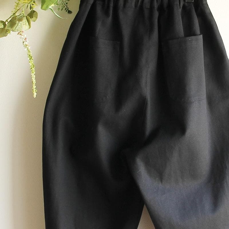 【HAND-MADE】ストレッチバルーンパンツ　通年（黒）