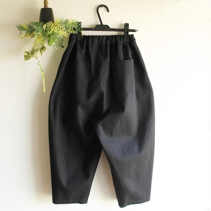 【HAND-MADE】ストレッチバルーンパンツ　通年（黒）