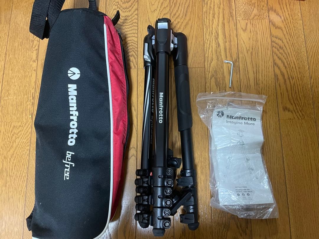 マンフロット ビーフリー アルミ三脚 レッド MKBFRA4RD-BH