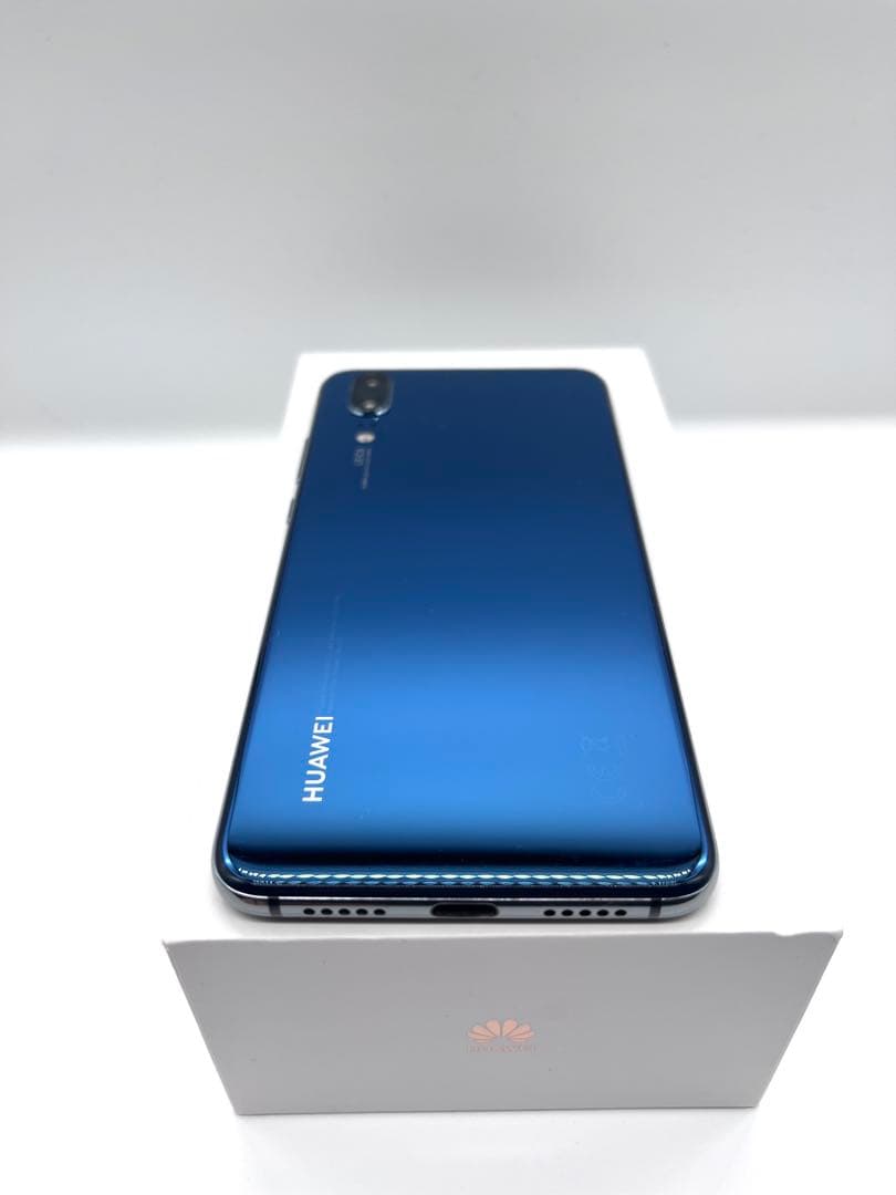 【美品】HUAWEI P20 eml-l29 ミッドナイトブルー