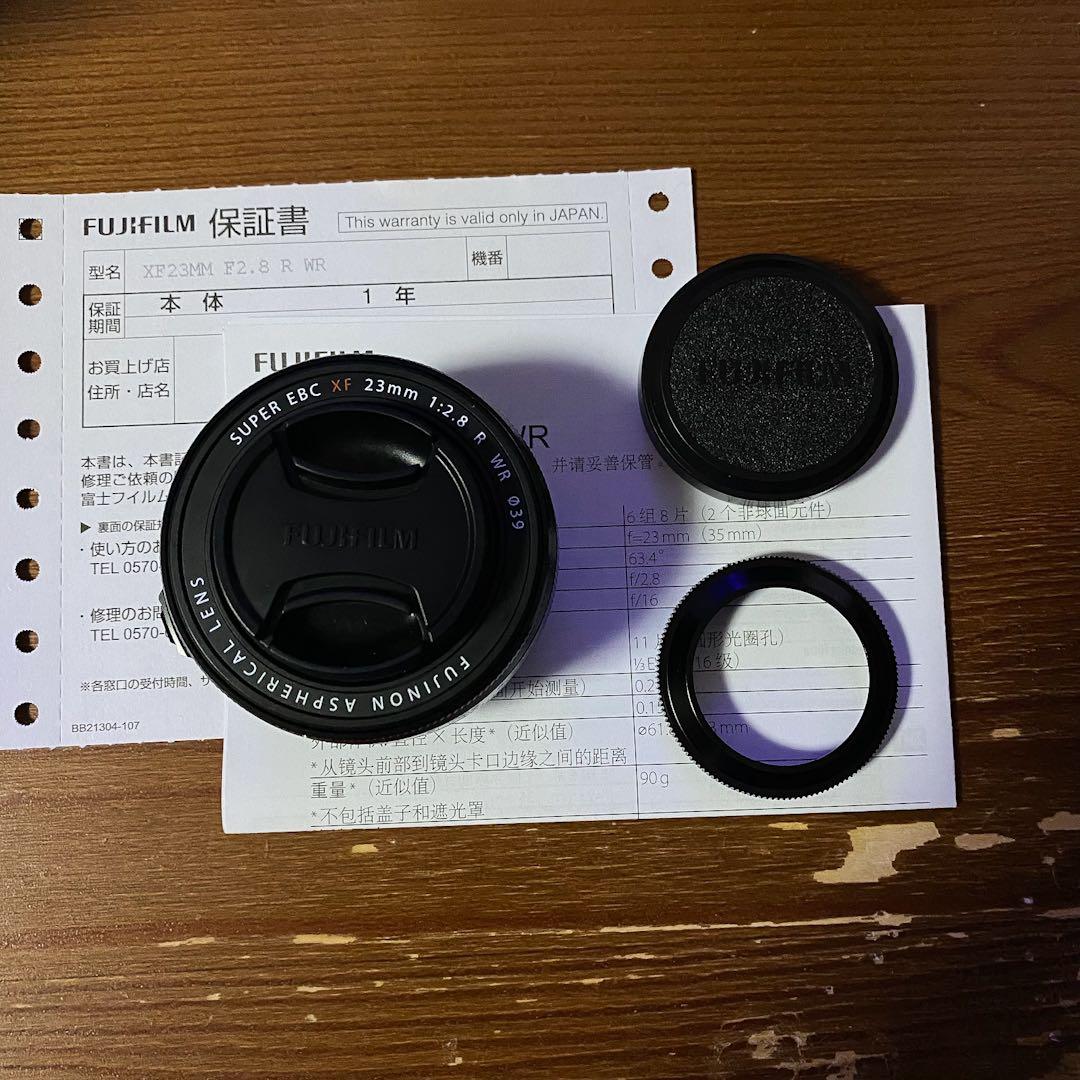 FUJIFILM XF23mm f2.8 R WR 中古品 レンズ X-E5