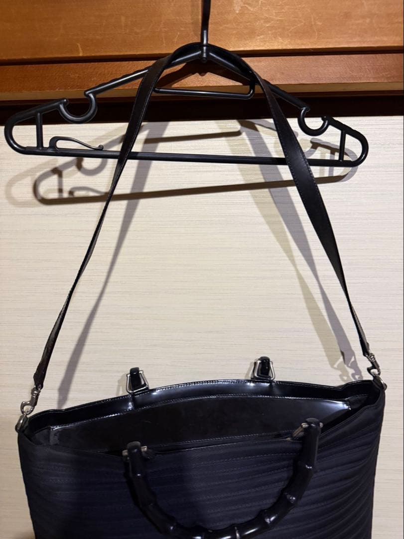 最終値下げ　グッチ バンブーハンドル トートバッグ・ハンドバッグ ブラック