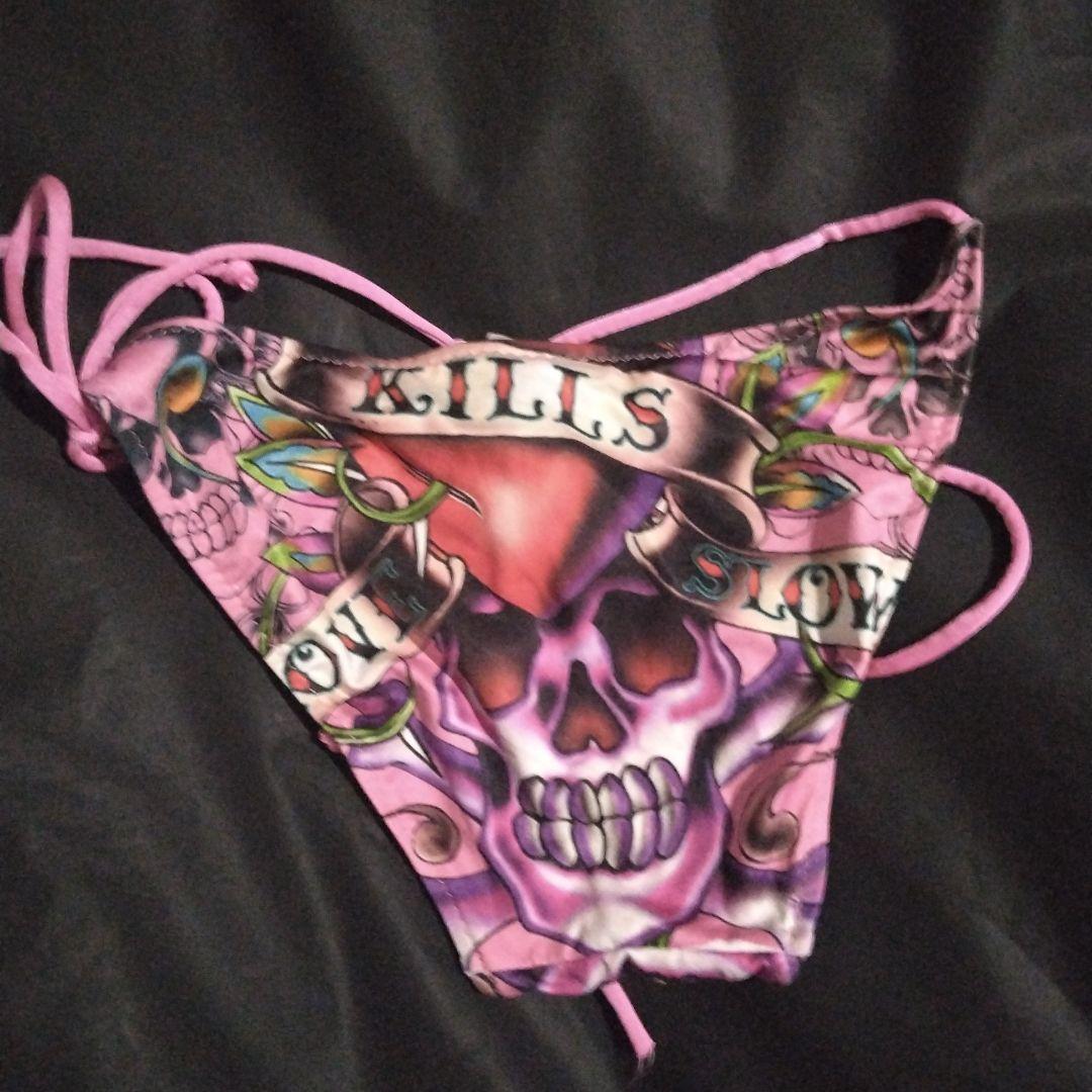 専用です。、エド・ハーディ　ピンク スカル ハート セパレート水着