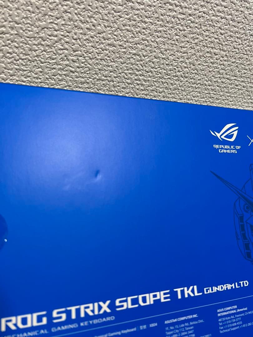 ROG STRIX SCOPE TKL ガンダム ゲーミング キーボード 赤軸