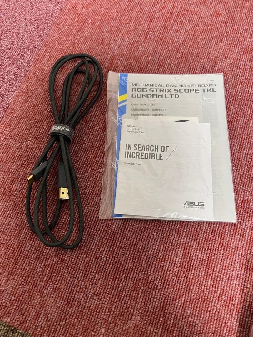 ROG STRIX SCOPE TKL ガンダム ゲーミング キーボード 赤軸