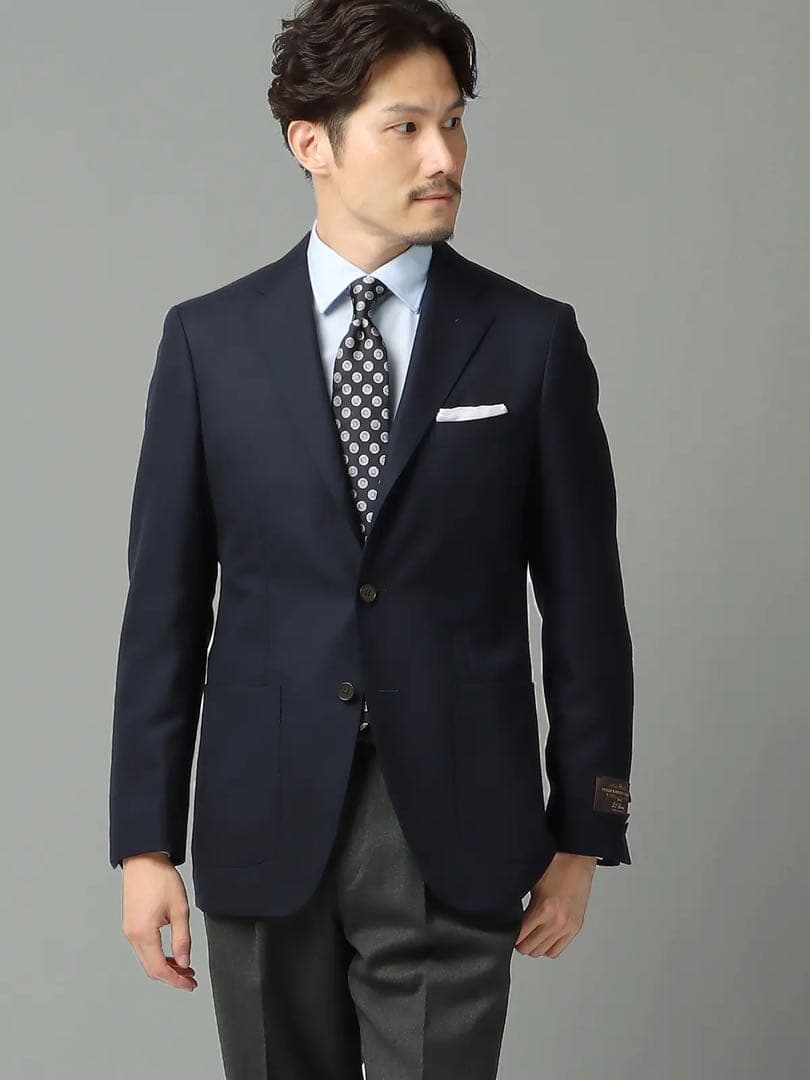 UNIVERSAL LANGUAGE CANONICO ネイビージャケット