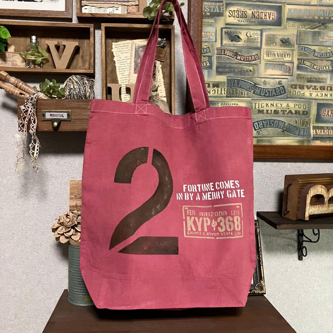 ちびすけ様9/21①⭕️vintage 染め❗️A4 コットンバッグ　マイバッグ24