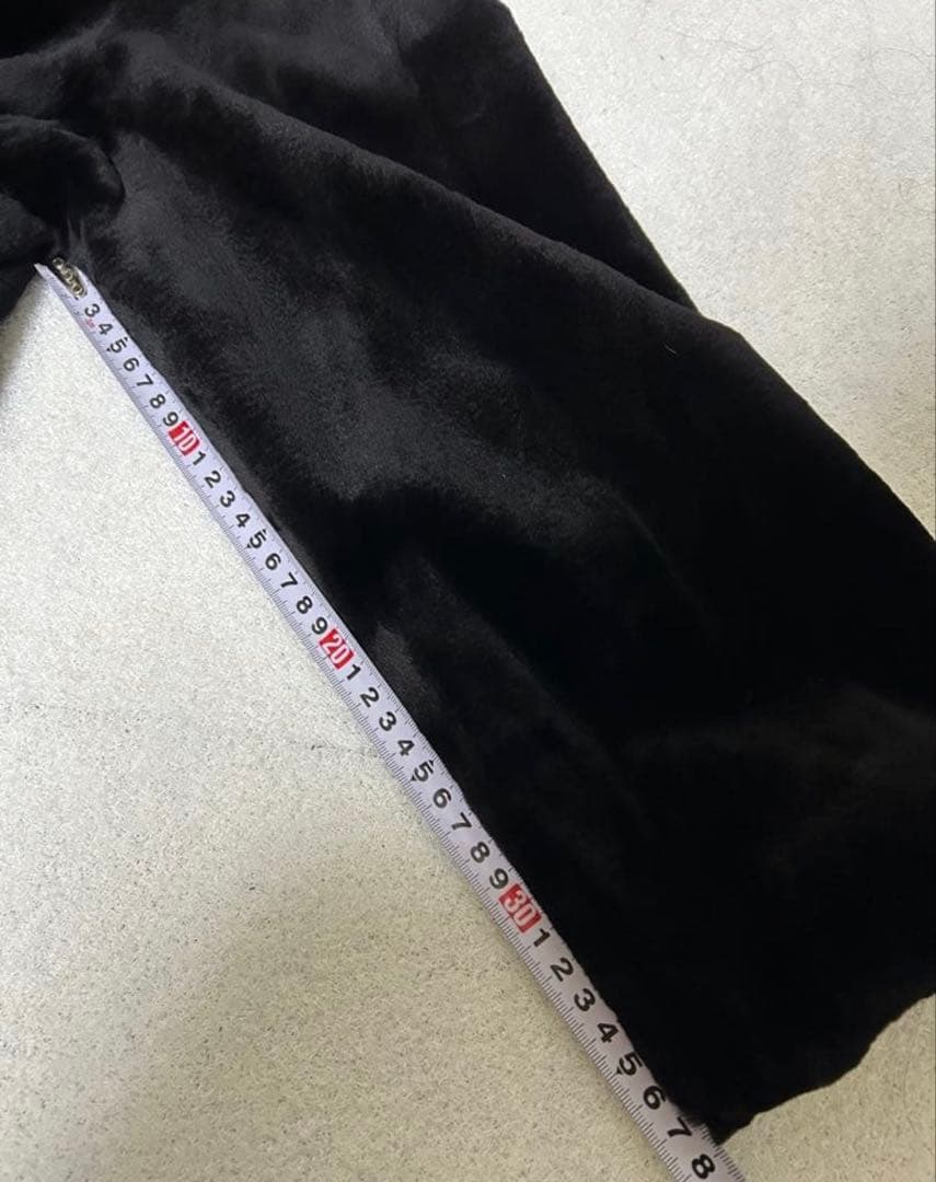 未使用サガフォックス銀タグ シェアードミンクコート黒