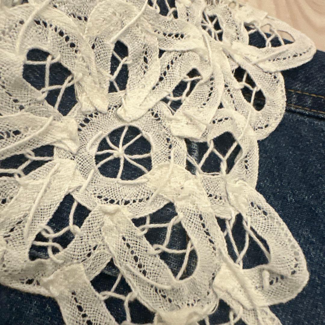 15　 レース襟デニムジャケット