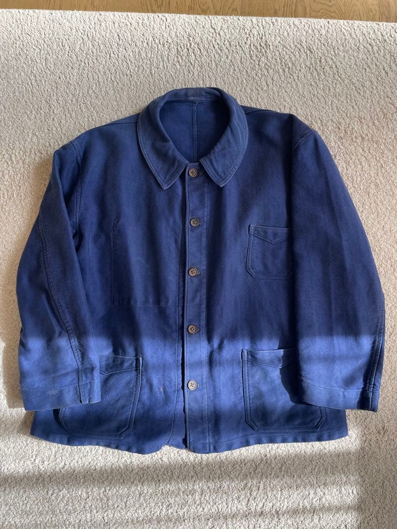 タロさん　30s. 40s ブルーモールスキンジャケット