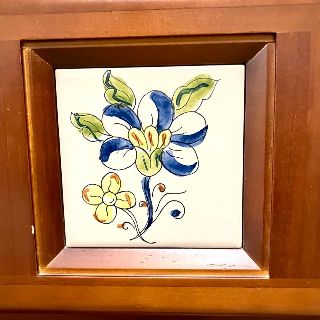 【美品】ACTUS アクタス バレンシア タイル チェスト スペイン 天然木