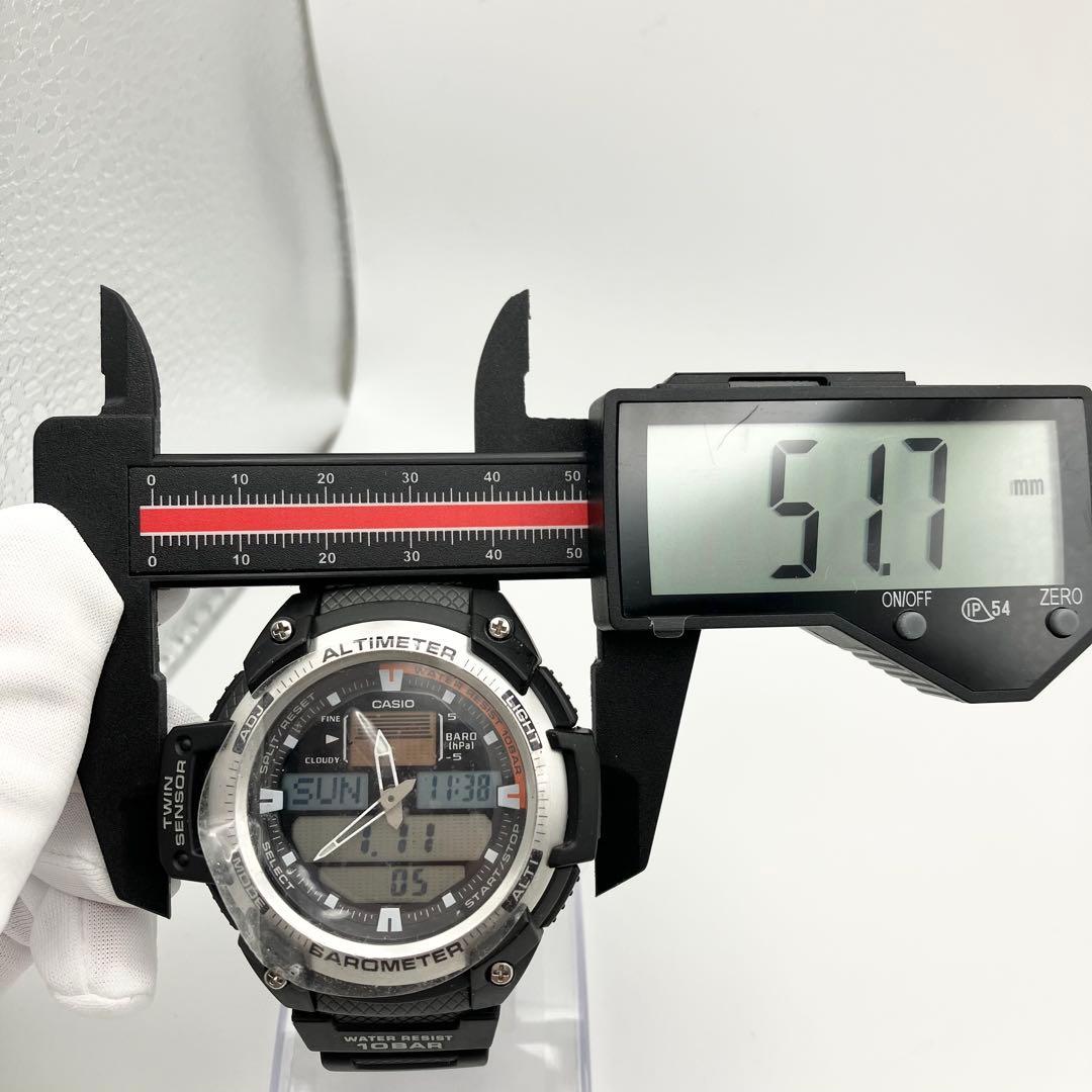 新品　カシオ スポーツギア ツインセンサー　ブラック 腕時計 メンズ　デジアナ