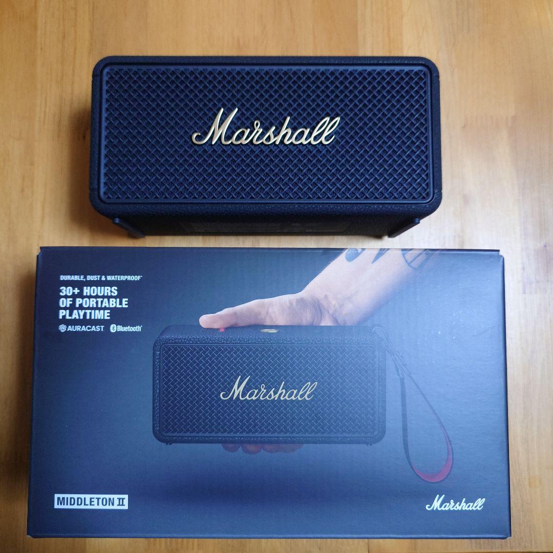 極美品 Marshall Middleton Ⅱ ブラック 2025年12月購入