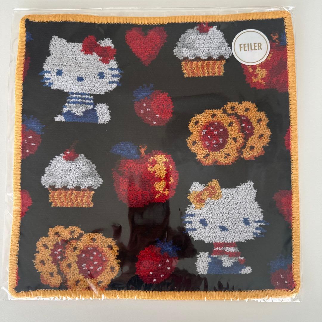 【新品未開封】イエナアンファン×フェイラー×キティ　コラボ　ハンカチ