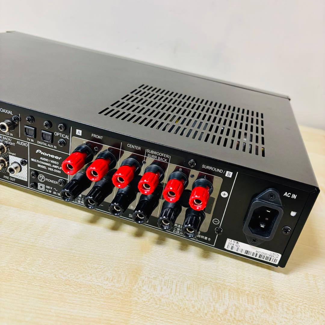 【希少品】　Pioneerパイオニア AVアンプ　VSX-S500　送料込み