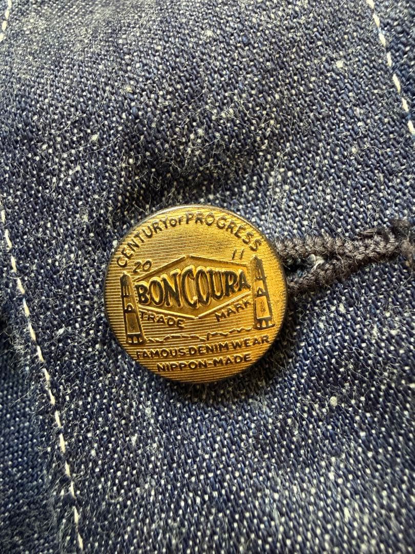 【美品】BON COURA ボンクラ　デニムカバーオール　サイズ40