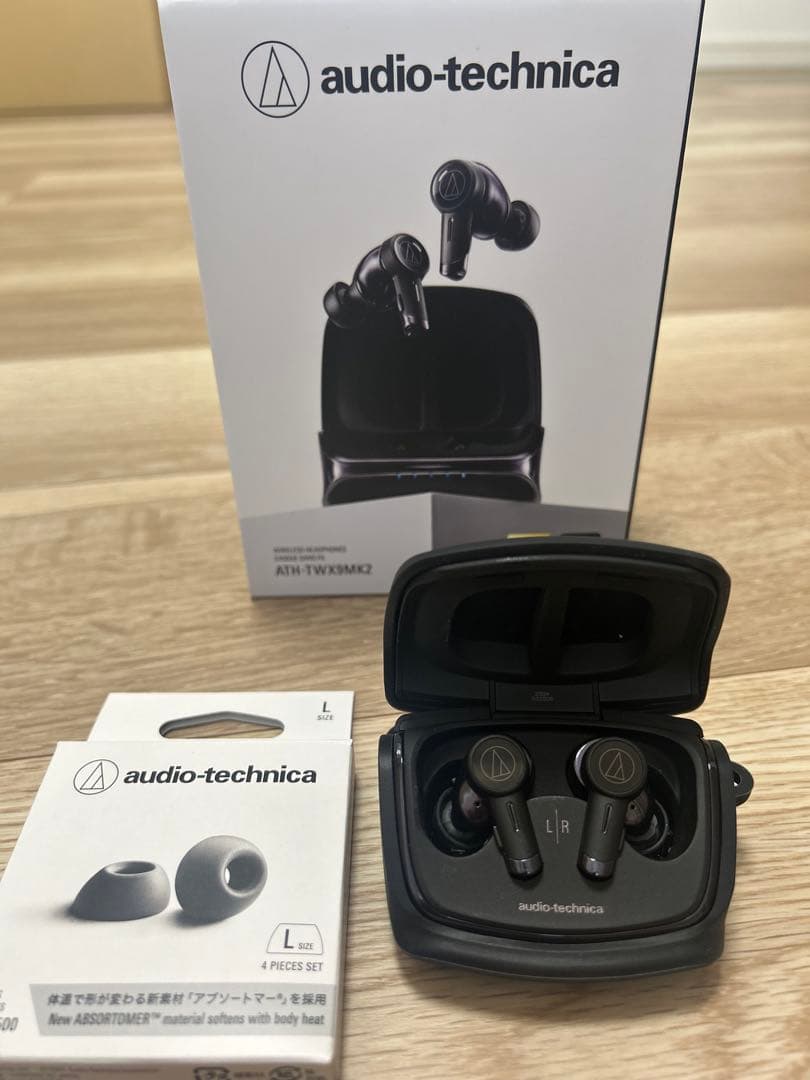 【美品】audio-technica ATH-TWX9 MK2ブラックおまけ付き