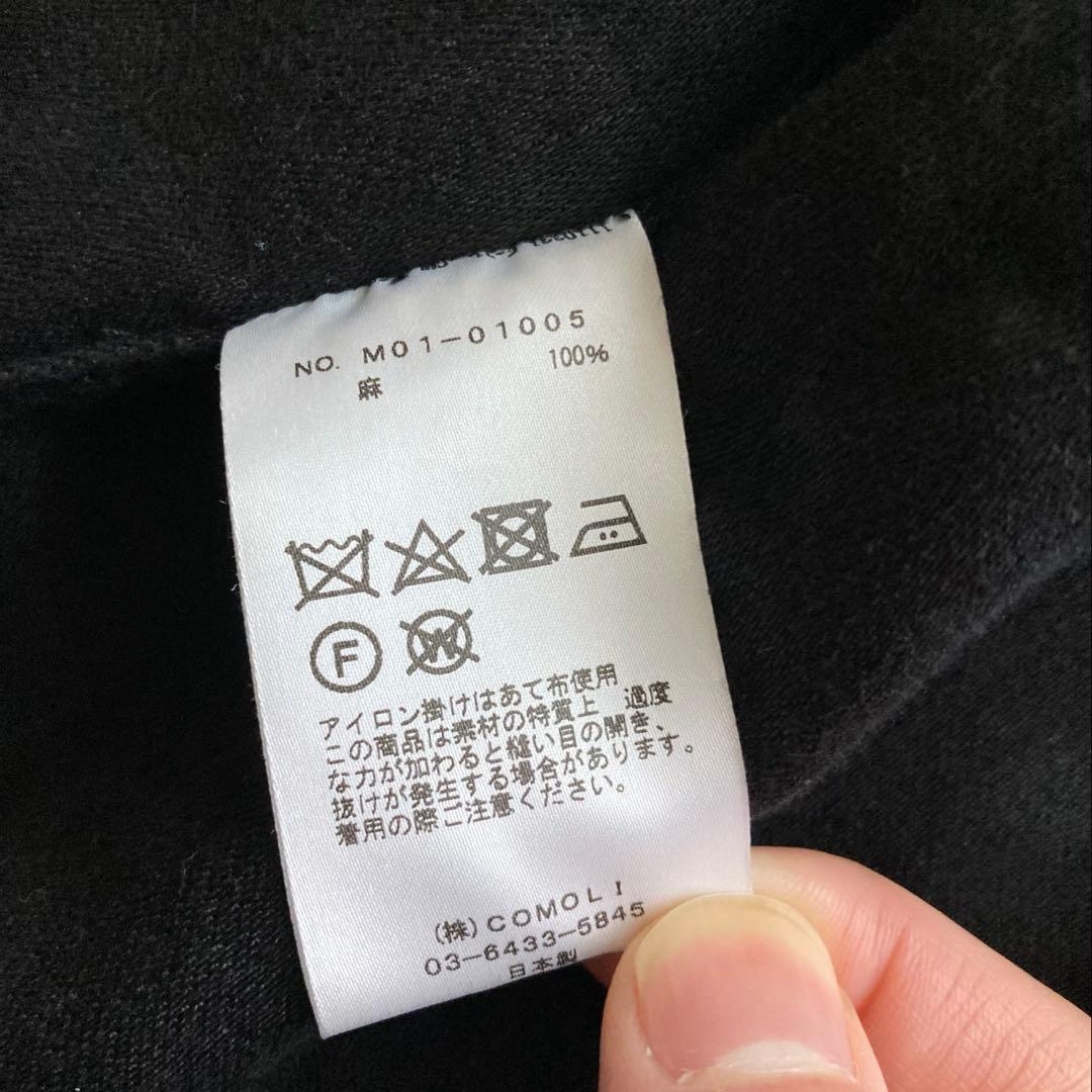 comoli リネンスタンドカラーチャイナジャケット サイズ:1