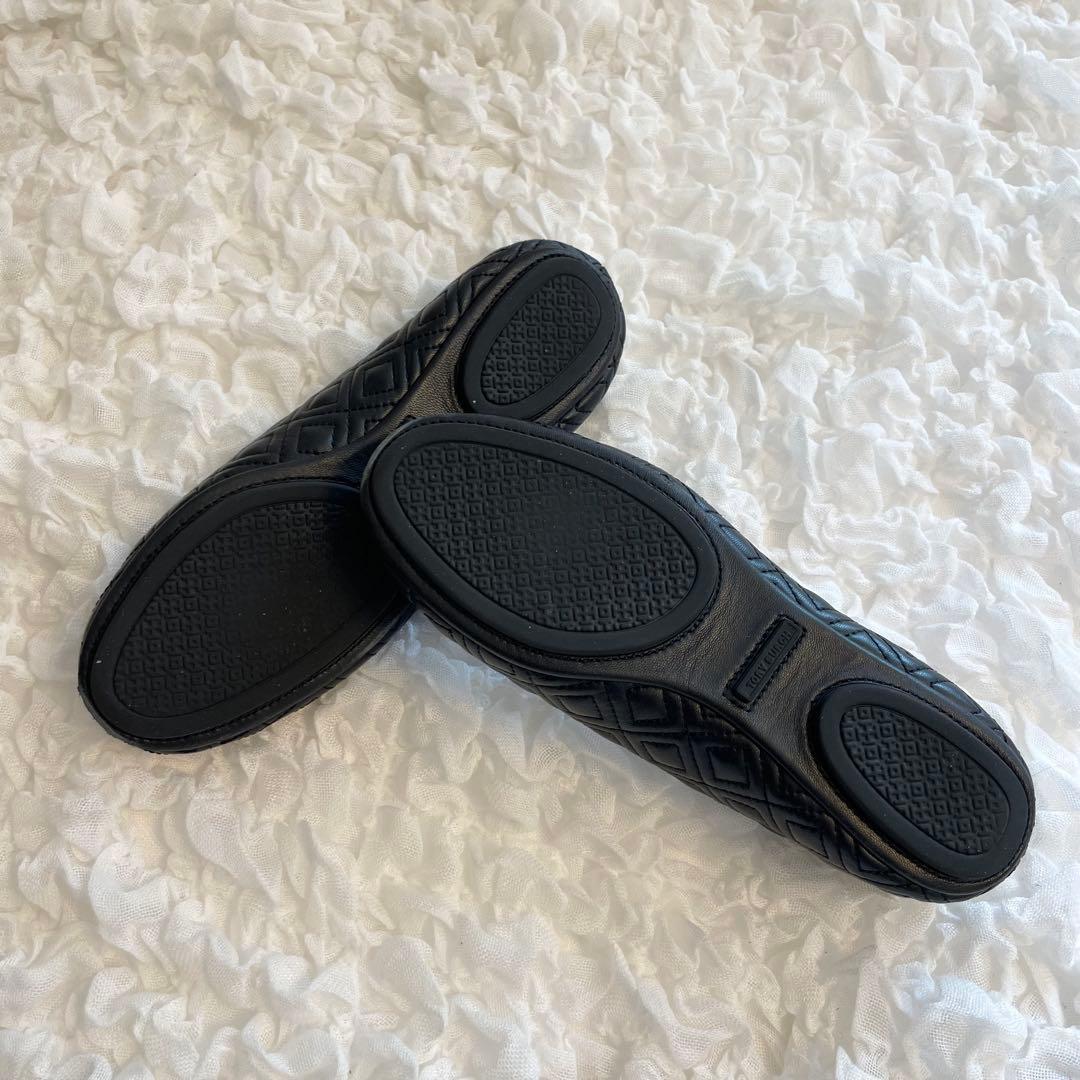 トリーバーチ キルティングレザー バレエシューズ バレリーナ おまけ付　22.5