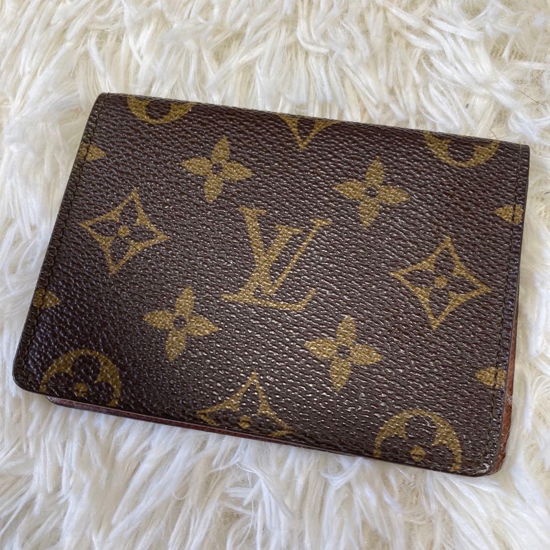 美品 ルイヴィトン モノグラム パスケース ポルト 2カルト ヴェルティカル
