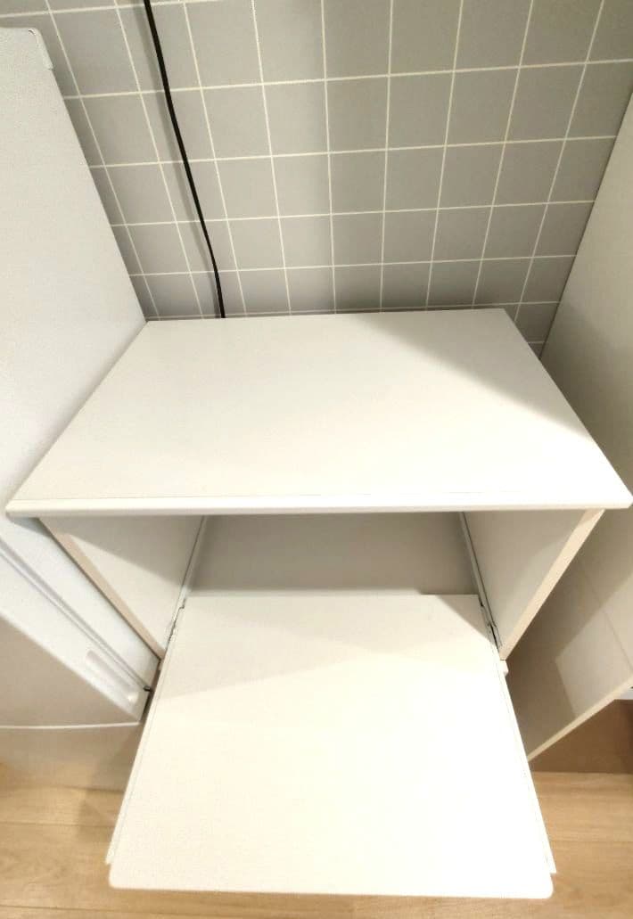 ニトリ 組み立て式レンジ台＆食器棚（取扱説明書付き）