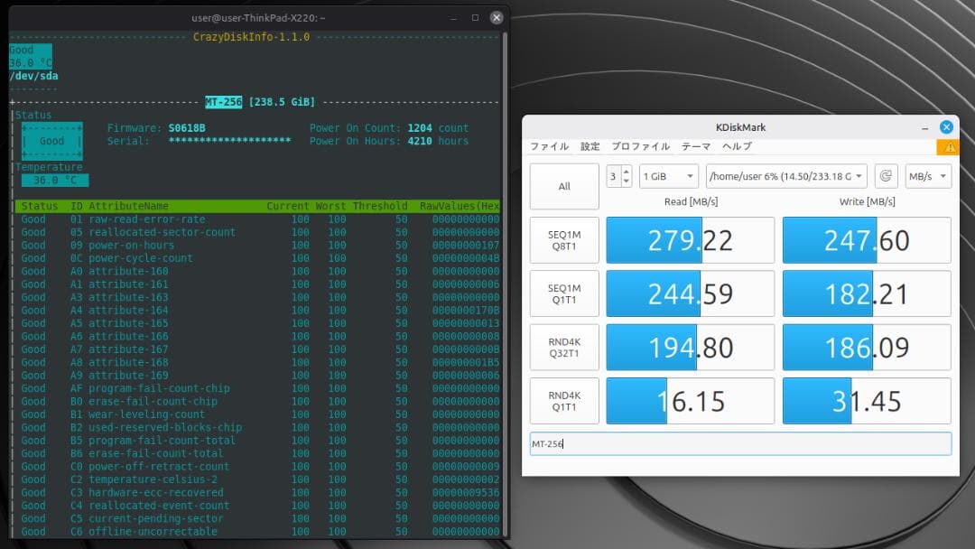 ThinkPad X220　i5／8GB／768GB／オフィス／デュアルブート