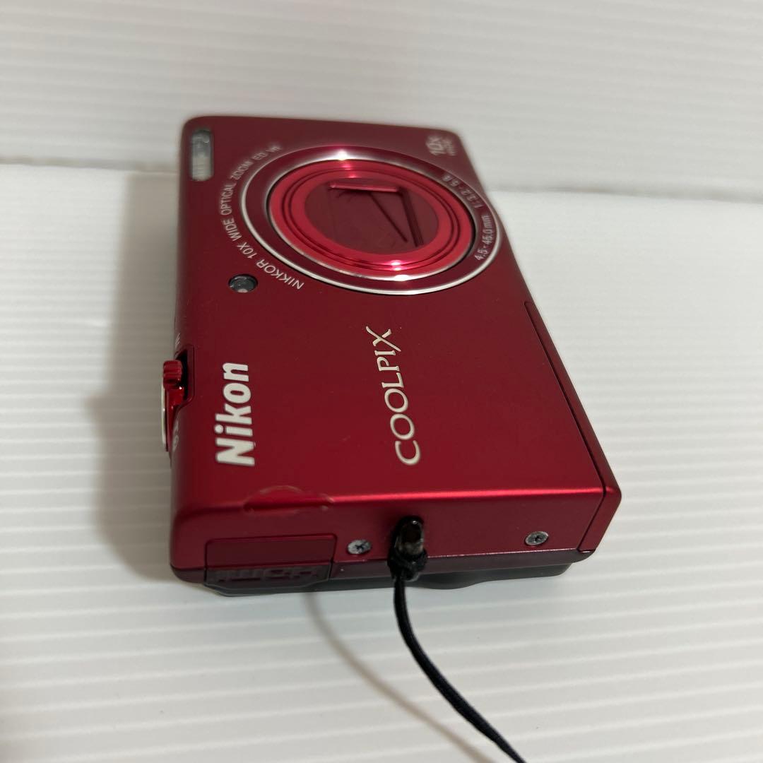 Nikon COOLPIX S6200 ブリリアントレッド　液晶保護シート付き