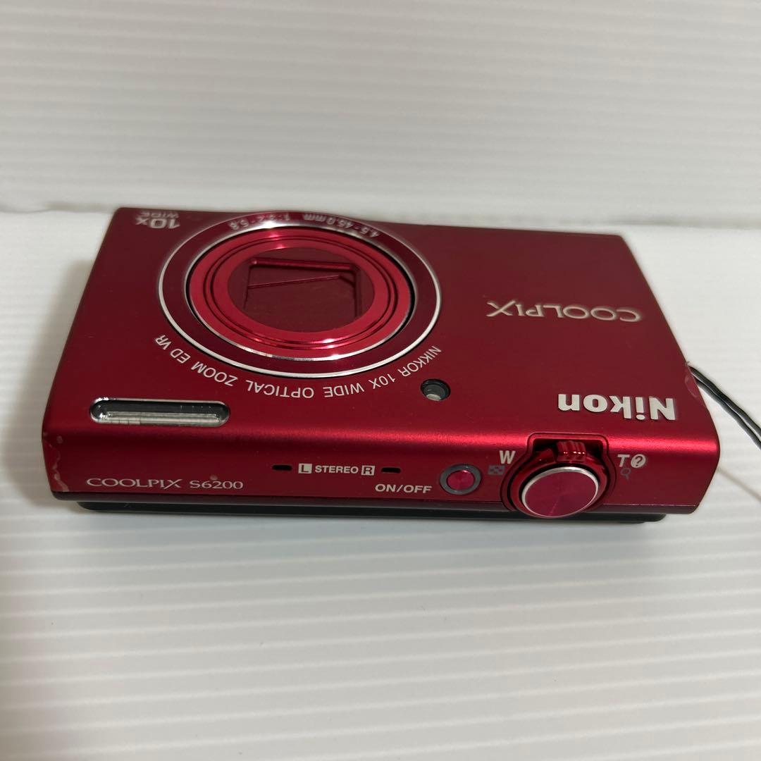 Nikon COOLPIX S6200 ブリリアントレッド　液晶保護シート付き