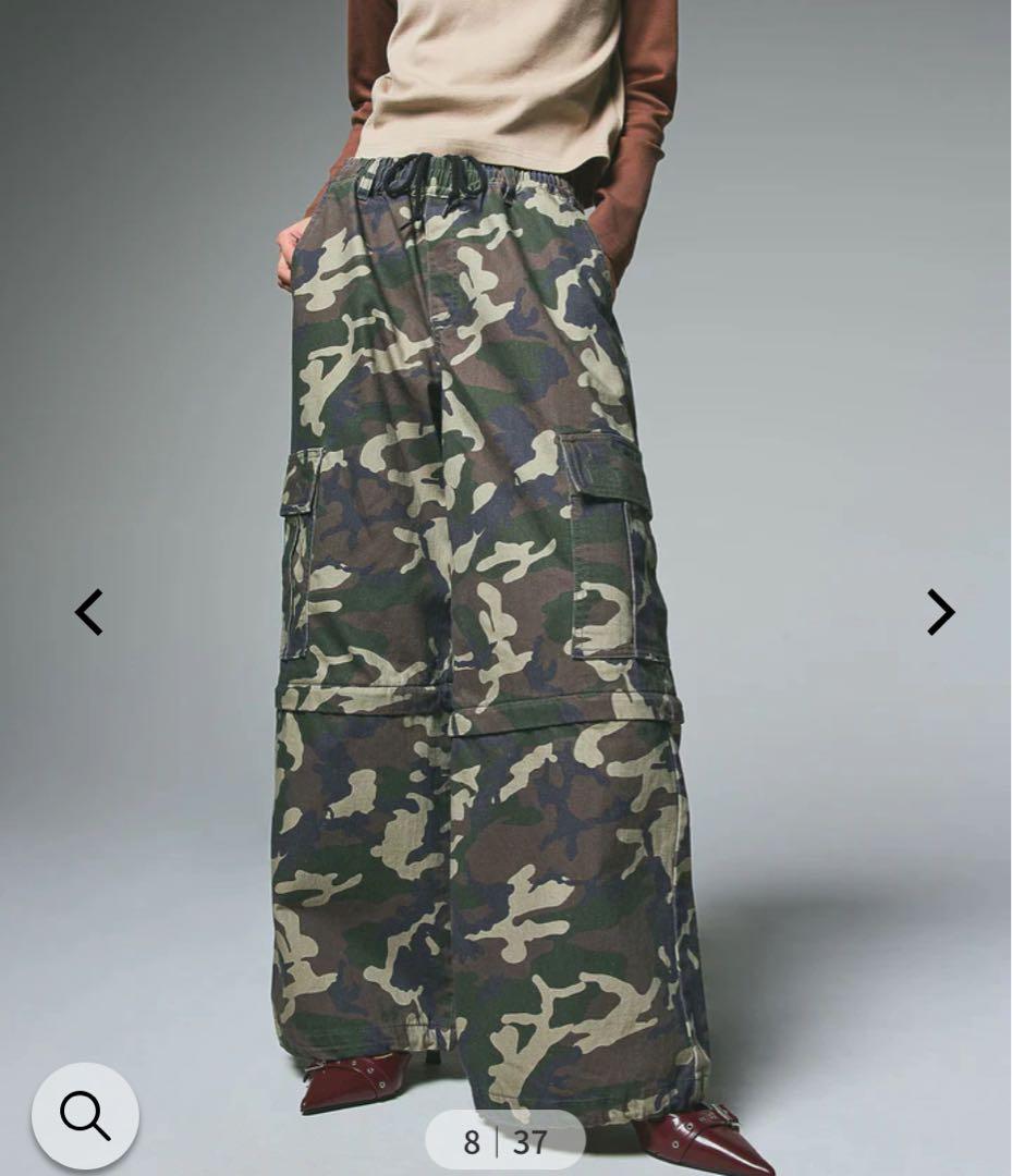 新品　エックスガール　X-girl WASHED 2WAY WIDE CARGO