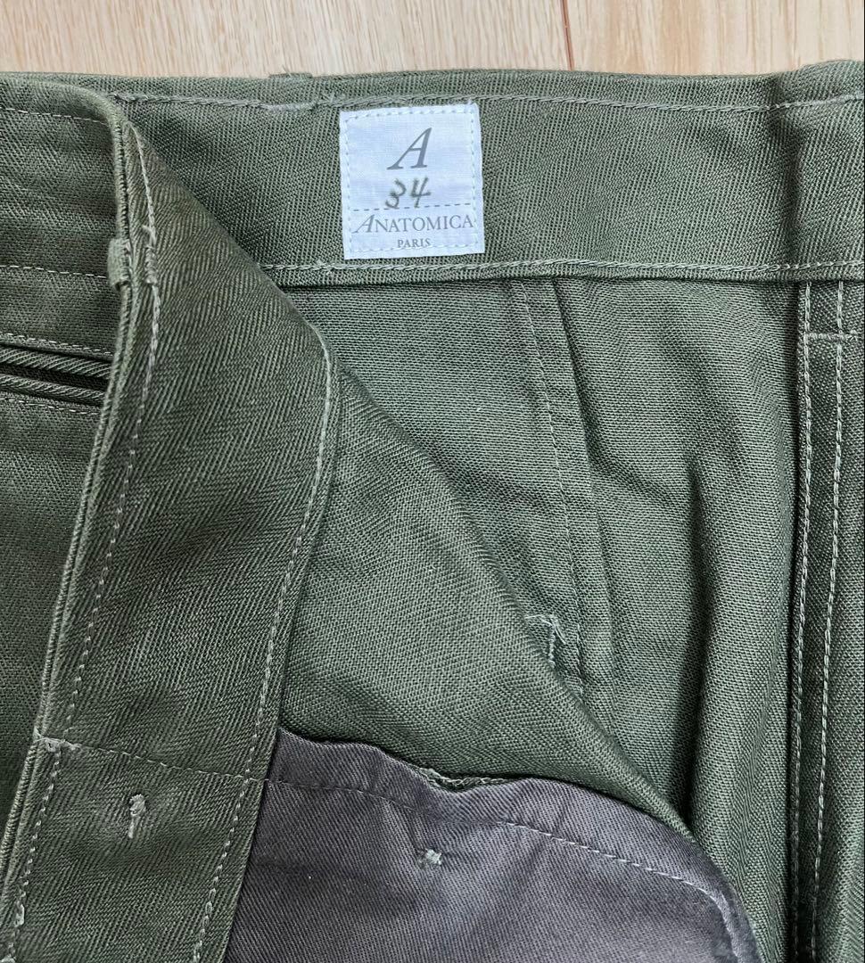 ANATOMICA チノパンツ ヘリンボーン