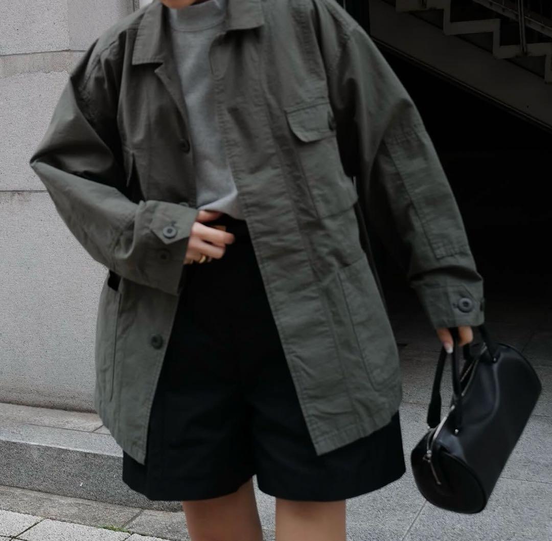 machatt ギャバジンショートパンツ ブラック M