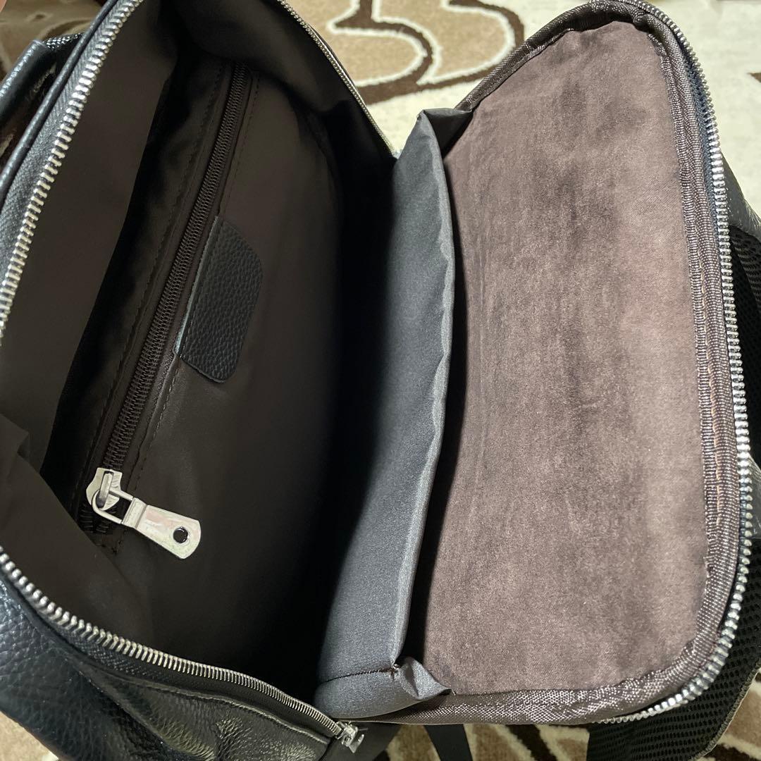 ブラック 雅革 リュック メンズ 本革 ビジネスリュック 大容量 防水 レザー