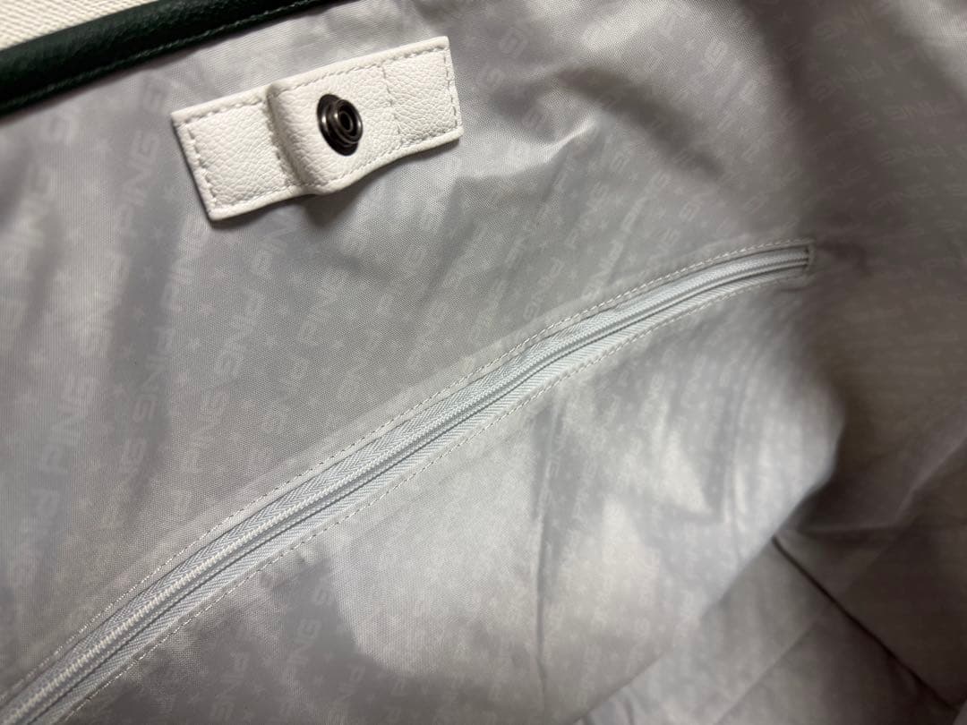 新品 PING GB-N2507 トートバッグ 白×緑