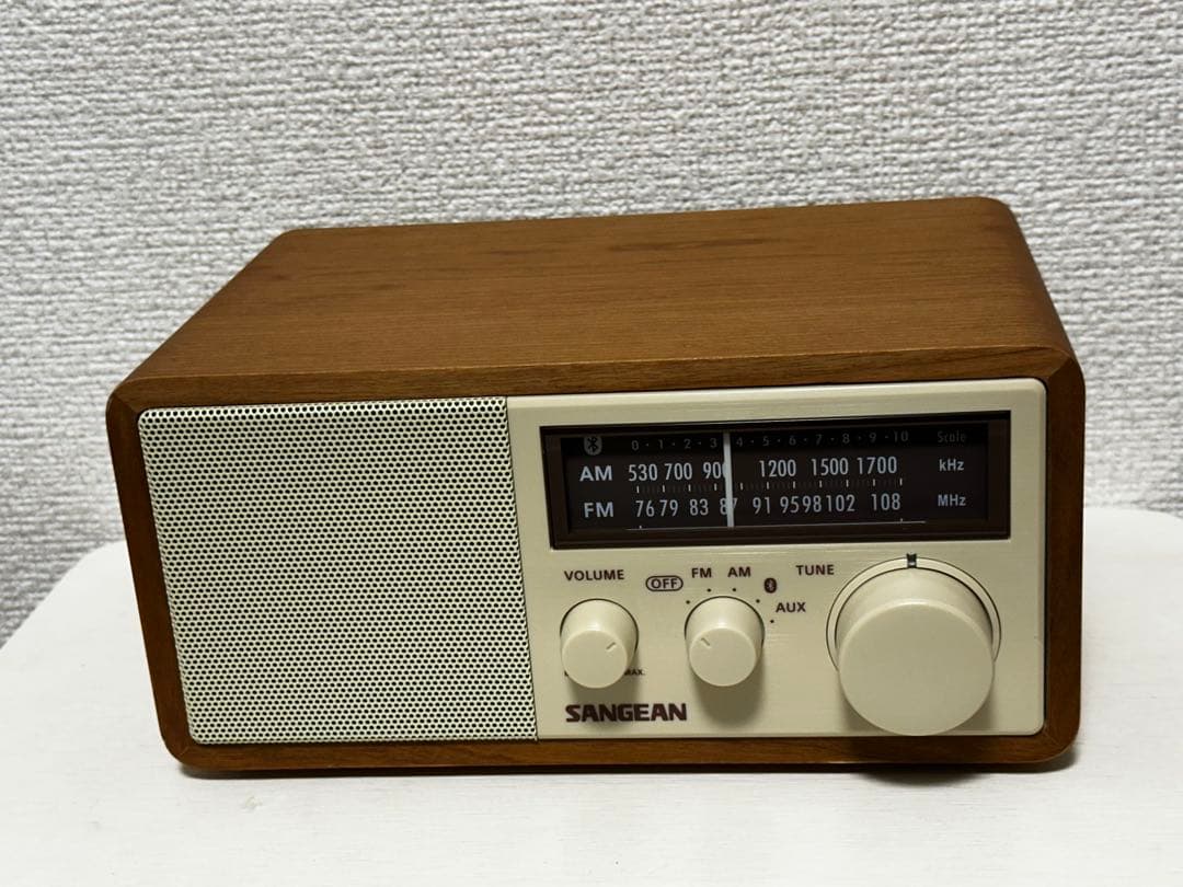 SANGEAN AM/FMラジオ ウッドキャビネット WR-302 美品