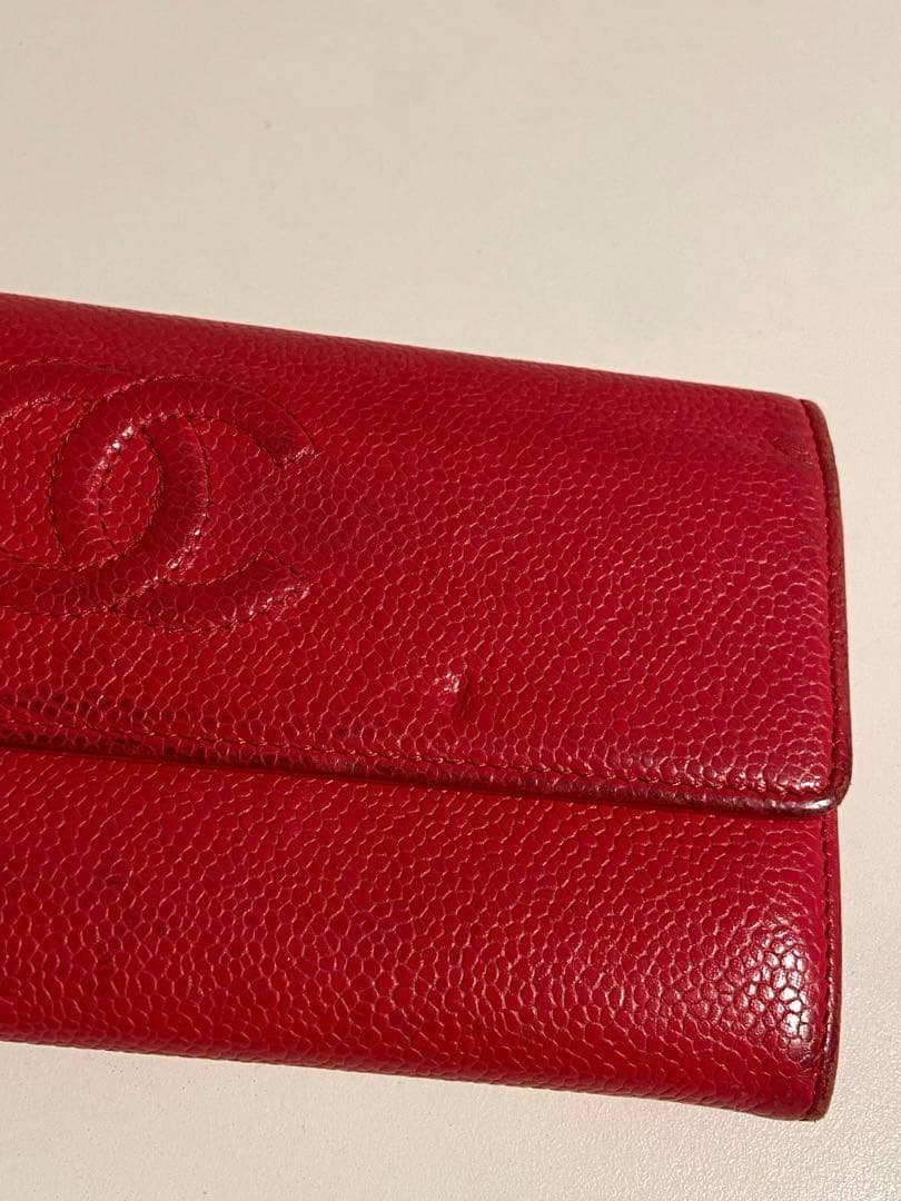 CHANEL 長財布　ピンク