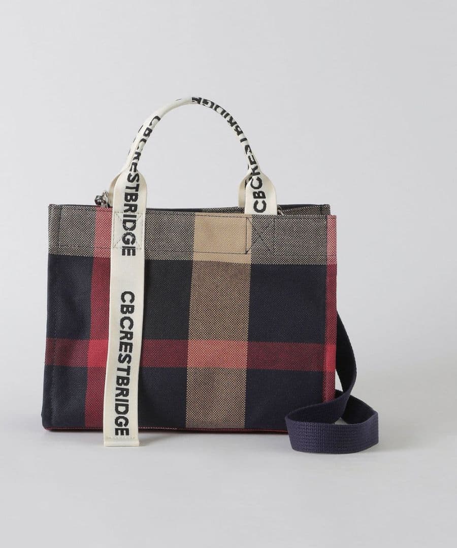BURBERRY　クレストブリッジ　チェックキャンバス2WAYショルダー　新品