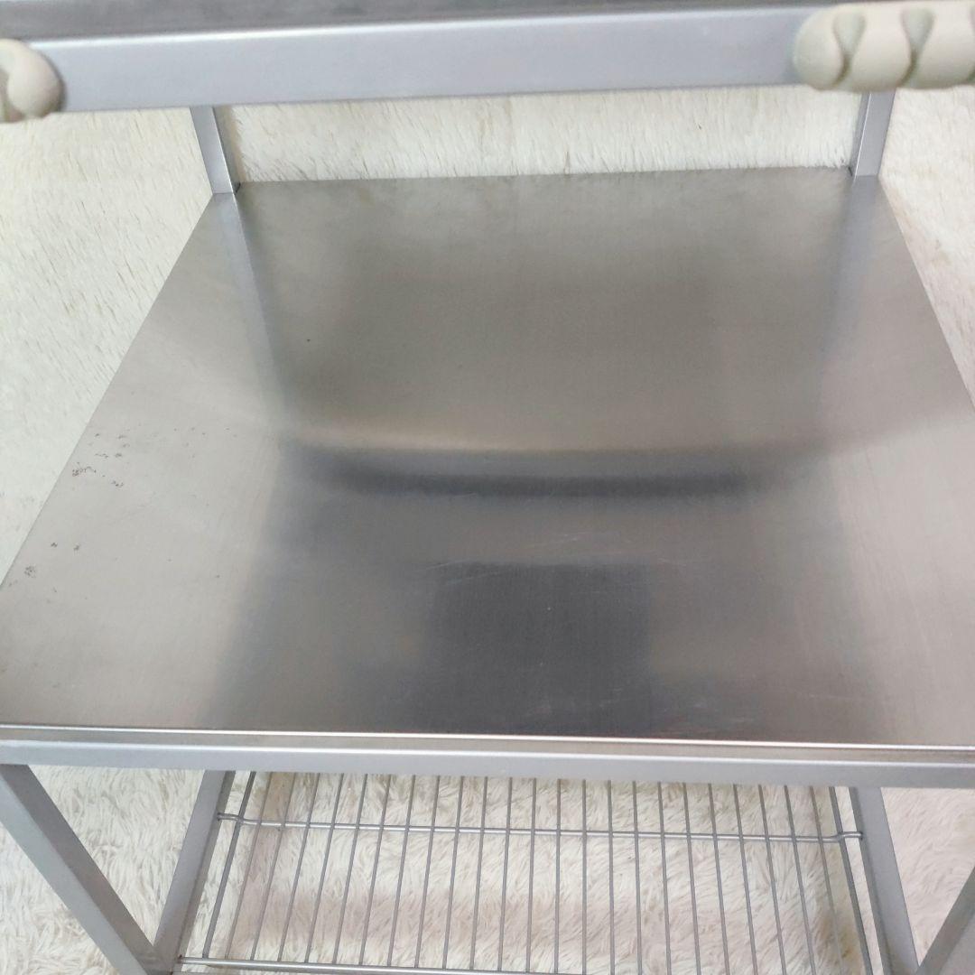 【希少 廃盤モデル】IKEA UDDEN ステンレスワゴン　キッチンワゴン作業台