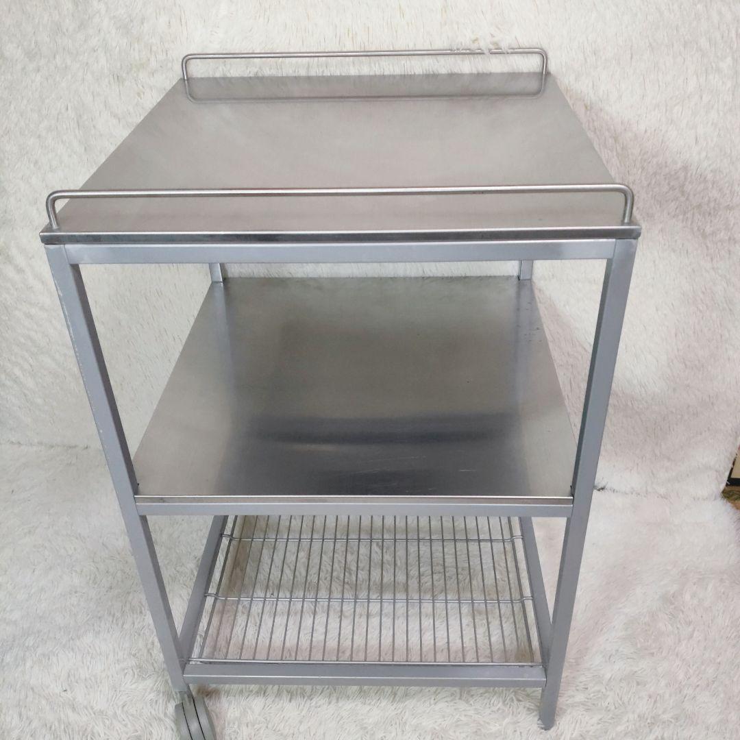 【希少 廃盤モデル】IKEA UDDEN ステンレスワゴン　キッチンワゴン作業台