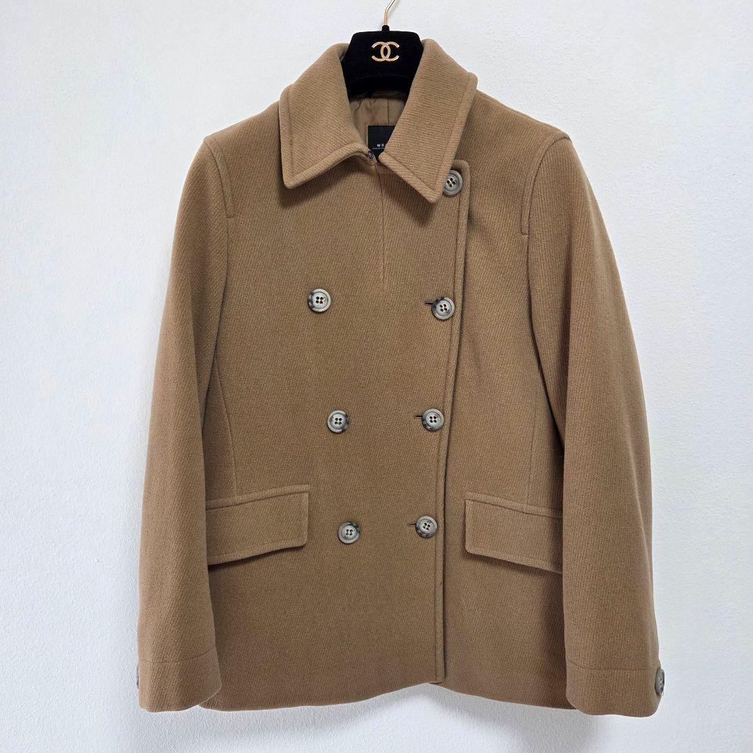 ちっち様　美品✨マックスマーラ　上質バージンウール　ピーコート　キャメル　38