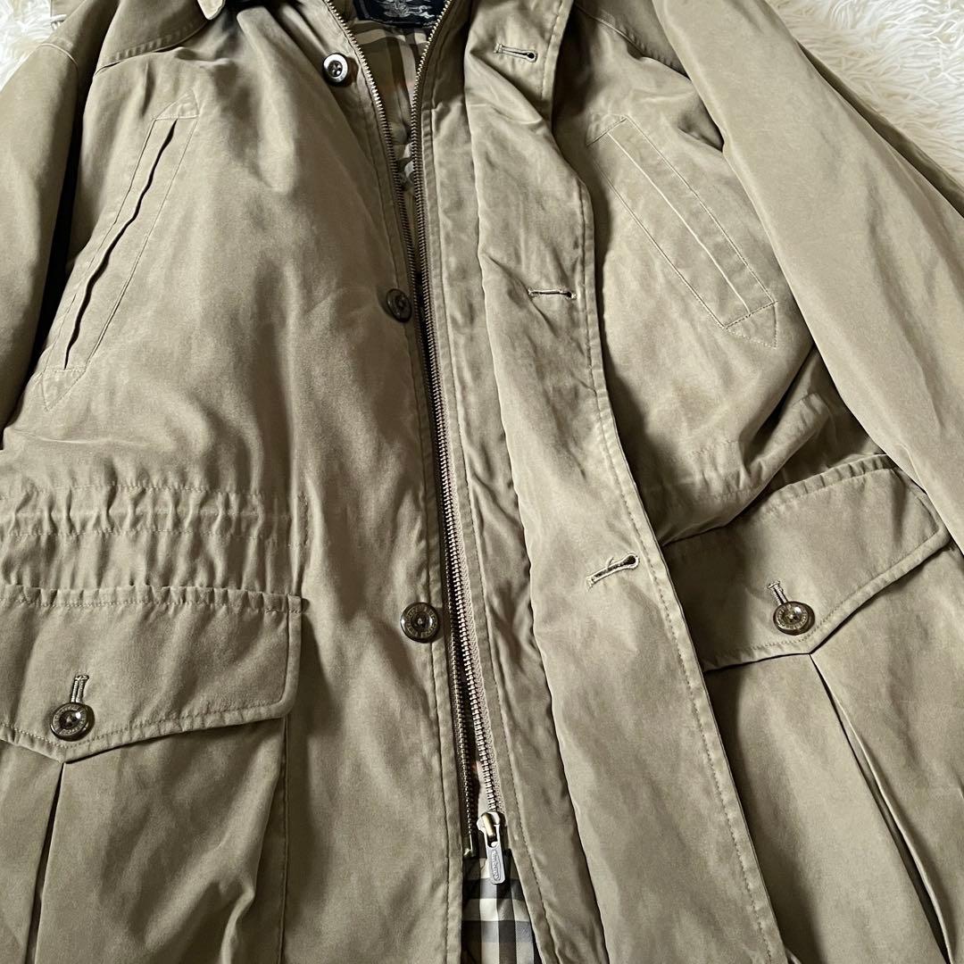 Burberrys　フードジャケット コート ノバチェック 中綿ライナー　玉虫色