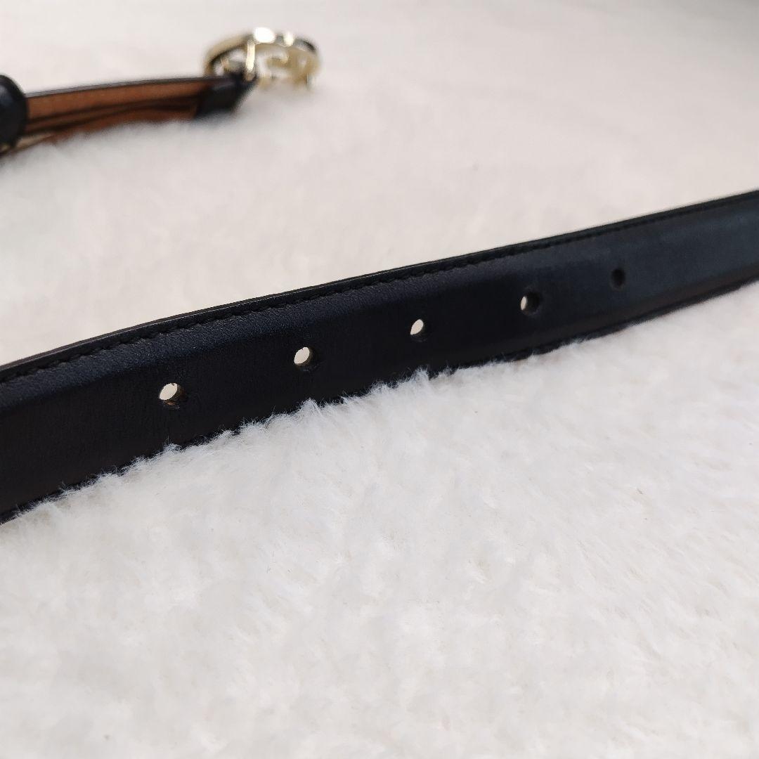 ✨美品✨ GUCCIベルト インターロッキング ブラック  レディース