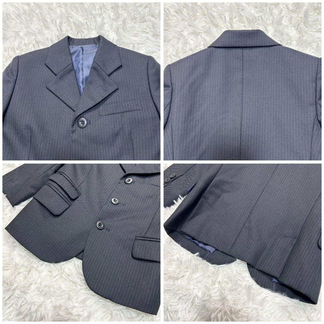 【美品】バーバリー フォーマル スーツ キッズ 100 ブラック 卒服 冠婚葬祭