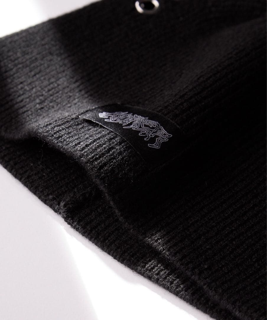 【新品】Cat ear l eyelet knit beanie