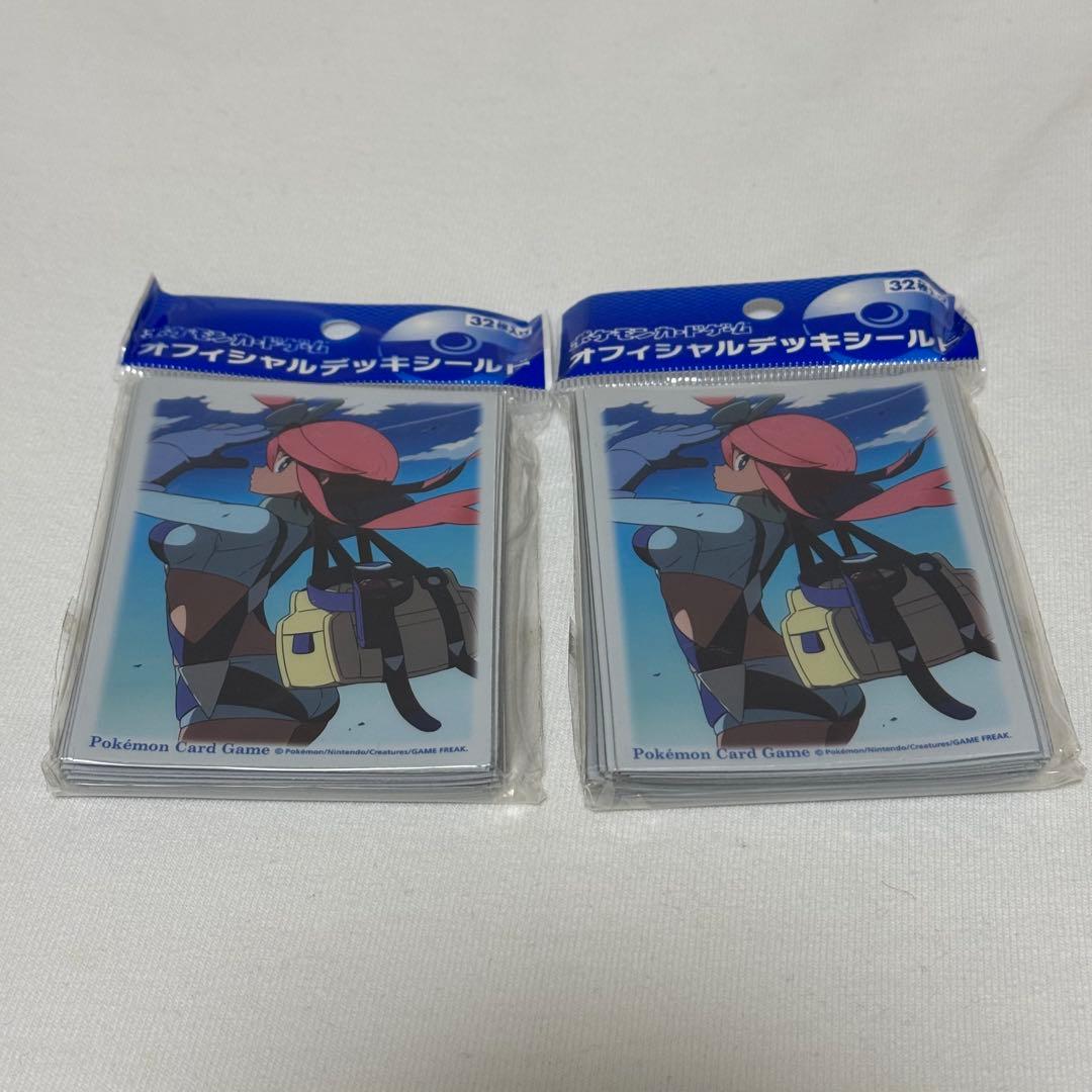 フウロ デッキシールド32枚入×2＋デッキケース 3点セット ポケカ