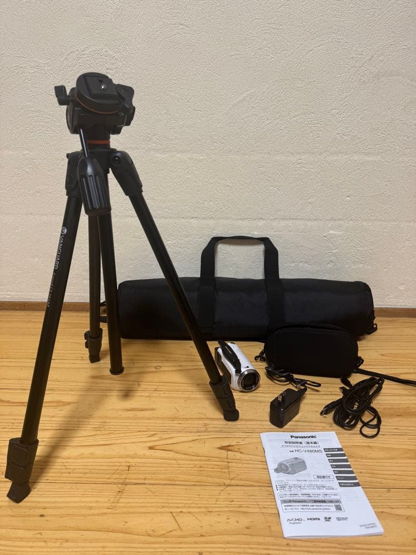 Panasonic HC-V480MS ビデオカメラセット三脚付き